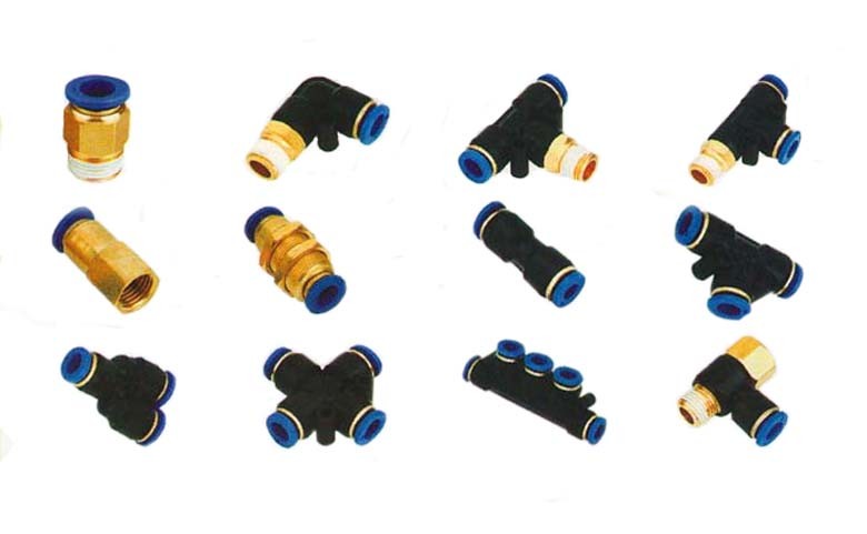 Pneumatic Components Cross Way Connecting 8 Swivel Air Fitting