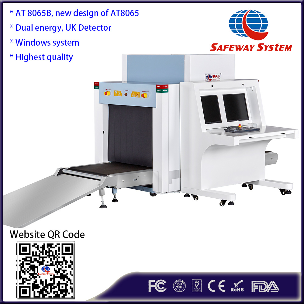 Ce/ISO Certificated X-ray Baggage Scanner Luggage Scanner 8065 Tunnel Size