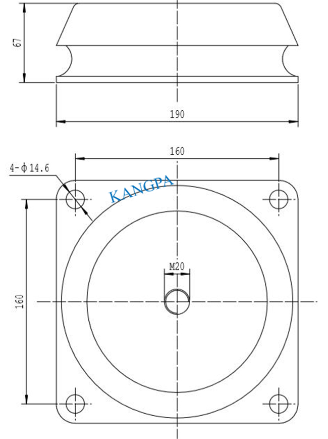 Heavy Duty Auto Generator Spare Parts Rubber Engine Anti-Vibration Mounting