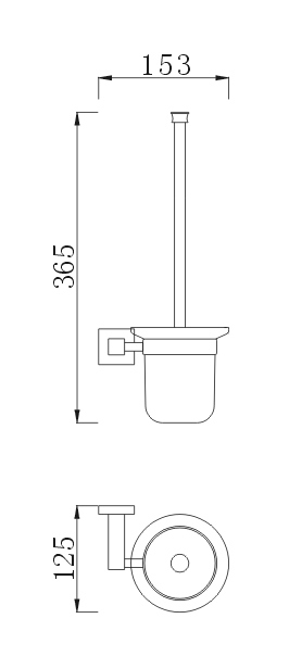 2015 Best Selling Toilet Brush Holder for Bathroom (Ab2615)