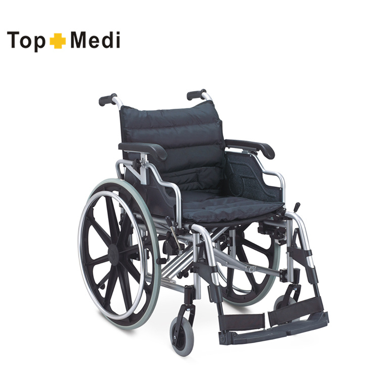 Adjustable Height Quick Release Wheel Aluminum Chair Folding Manual Wheelchair