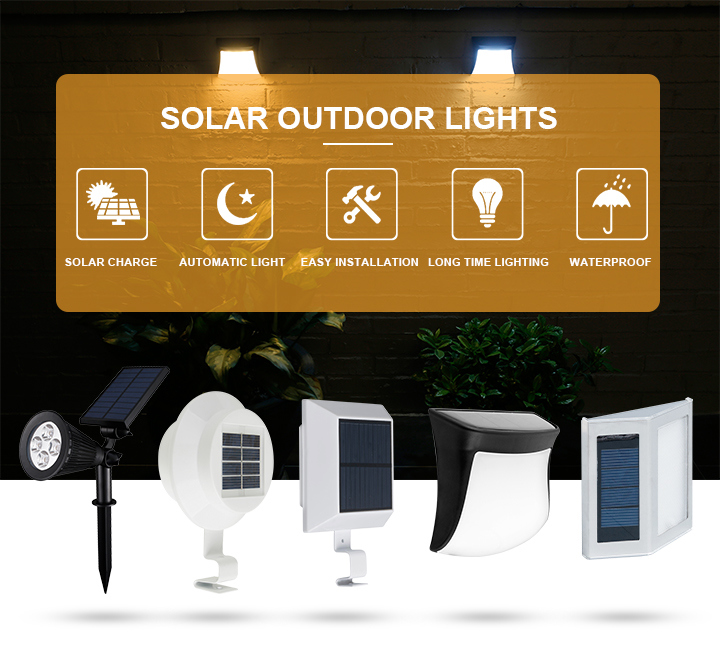 IP65 Outdoor Spot Light Solar LED Street Garden Lighting