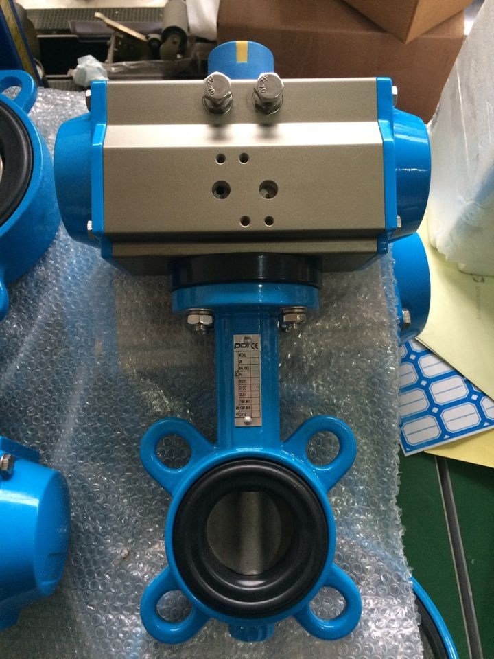 Wafer Type Pneumatic Actuator Butterfly Valve ANSI/Asme 150lb