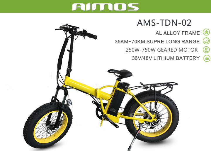 20*4.0kenda Fat Tire Al Alloy Folding 250W-750W 8fun Motor with LCD Display