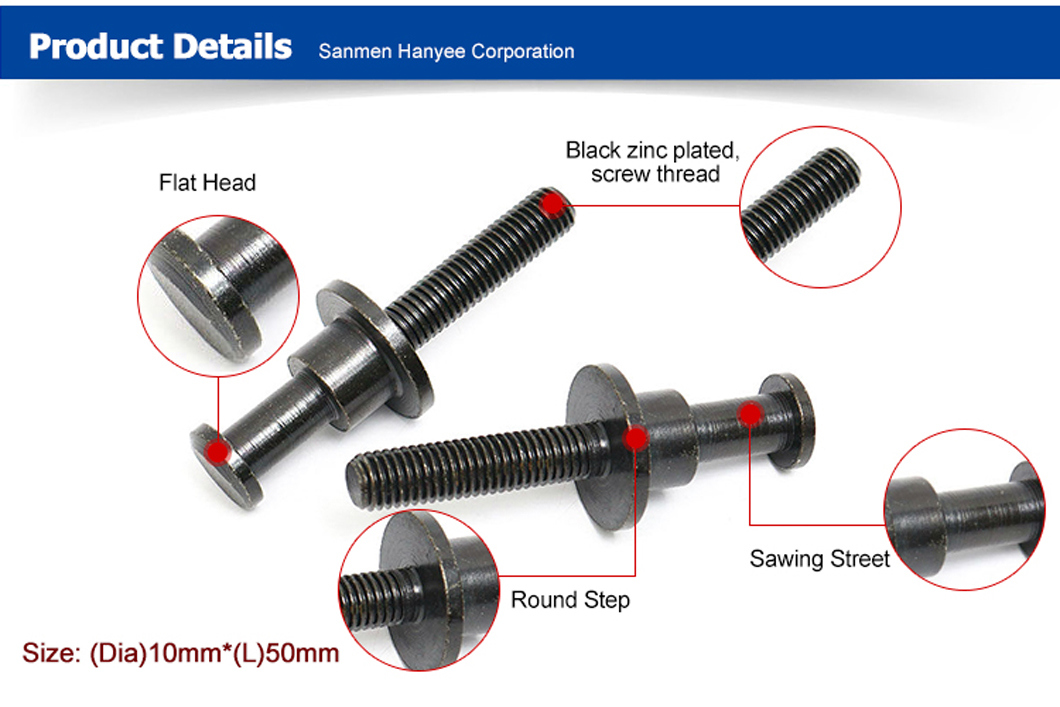 Hanyee SGS Proved Products Black Color Solid Rivet