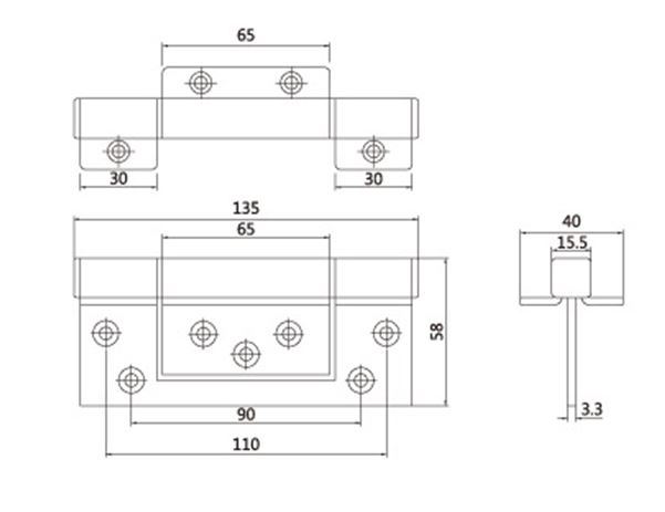 Door and Window Hinge Aluminum Alloy Spraying Hinges