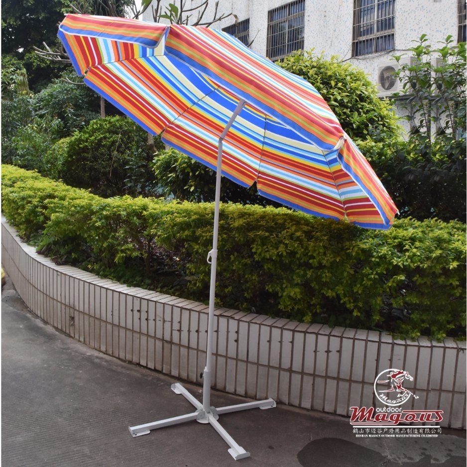 PVC Vinyl Tarpaulin Promotional Garden Parasol Beach Umbrella