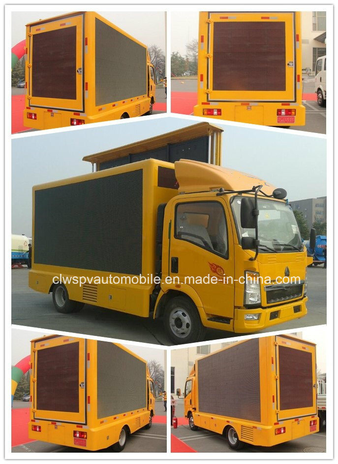 Sinotruk HOWO 4X2 5 Tons HD LED Advertising Vehicle