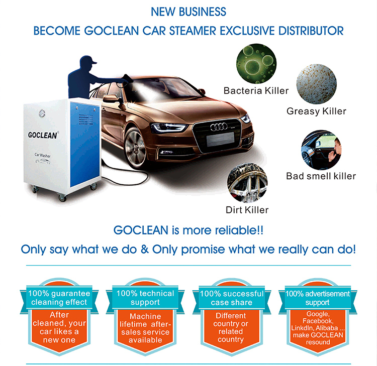 New Tech Ce Approved Mobile Car Steam Cleaner