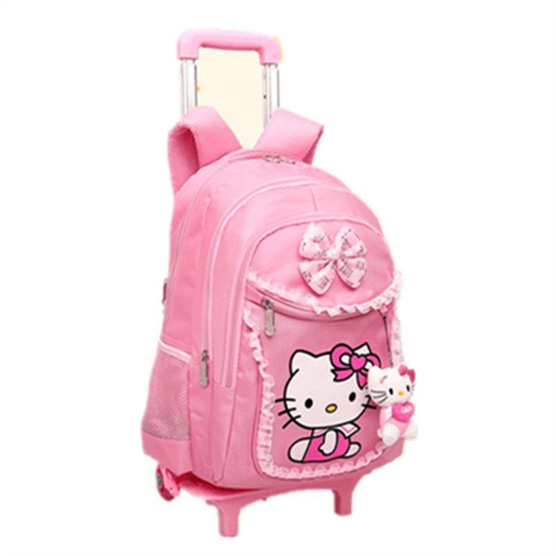 Hello Kitty Primary School Girl Children's Bag Trolley Bag (GB#WL201-202-203)