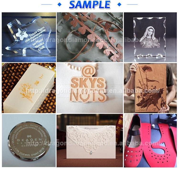 Non Metal Laser CNC Engraving Cutting Machine for Wood /Fabric/Plastic/Leather