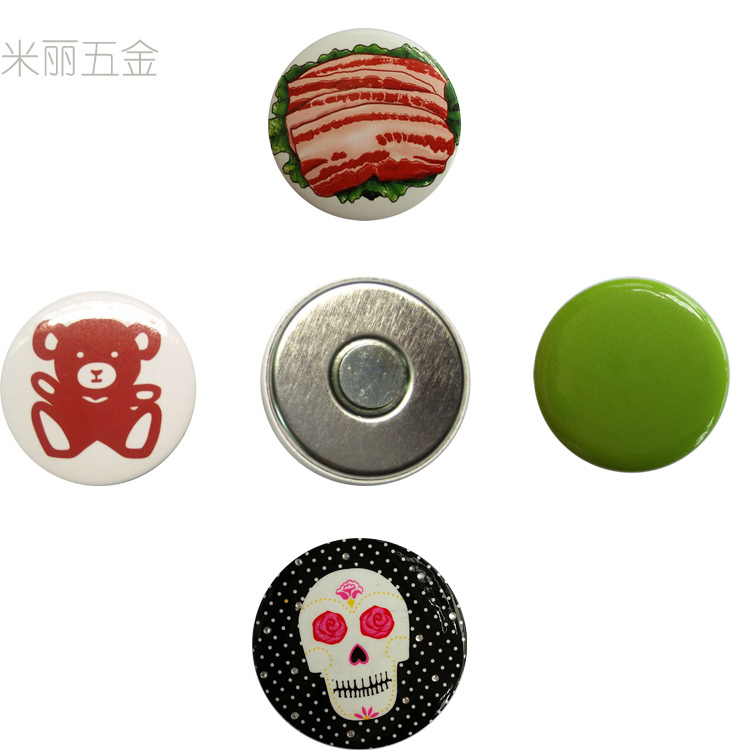 Custom Home Decoration Button Badge Refrigeratr Magnets