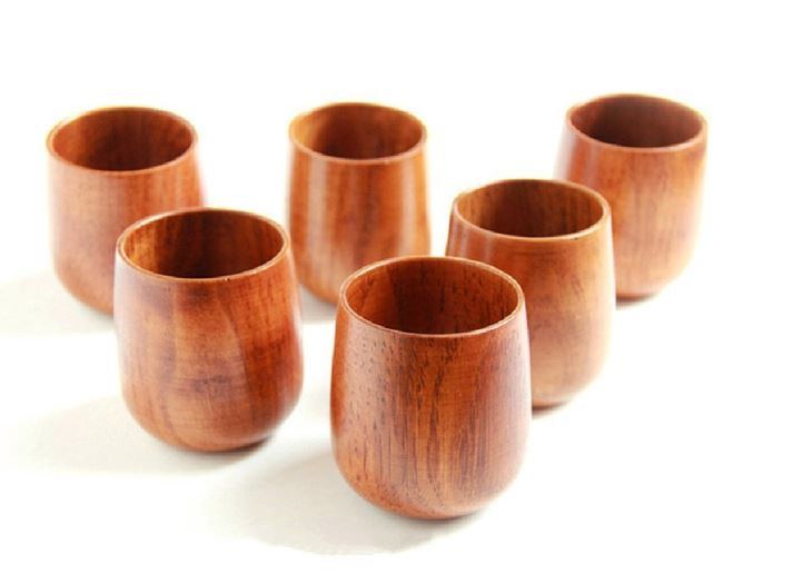 Bamboo Beautiful Portable Wooden Cup Handle Coffee Cup