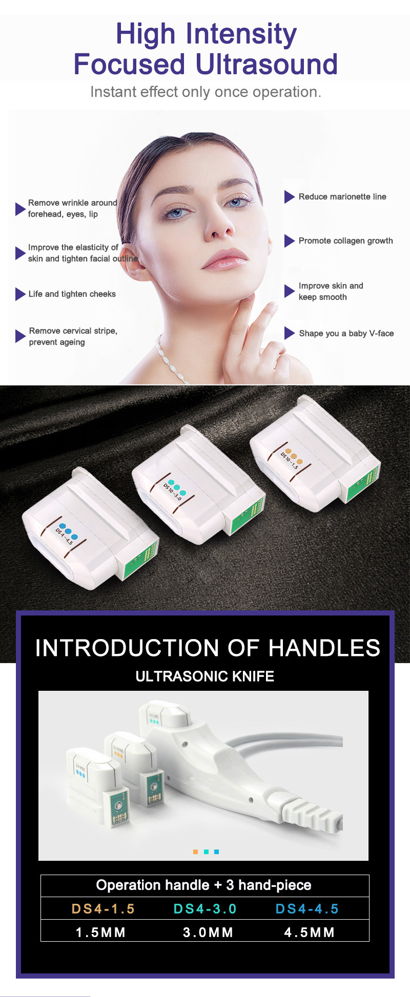 Factory Direct with 5 Cartridges 10000 Shots Deep Facelift Tightening Wrinkles Removal