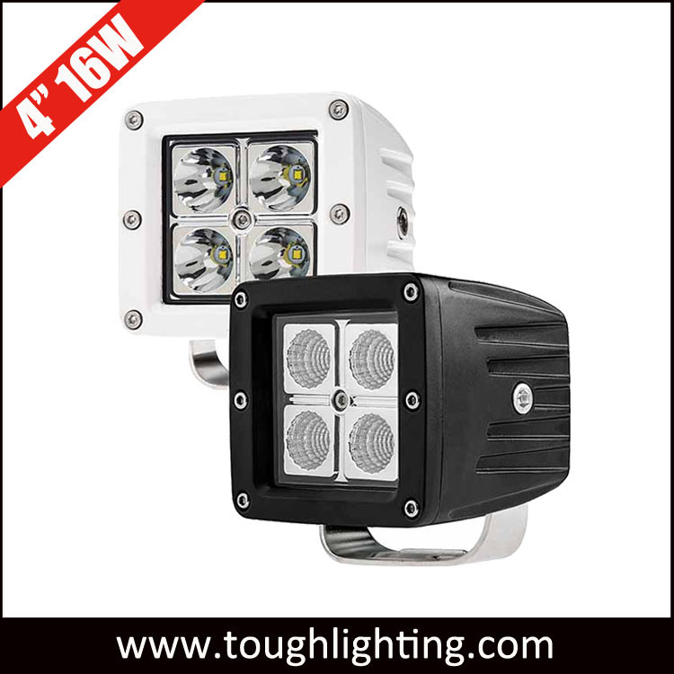 3 Inch 16W White LED Marine Work Lights for Boat