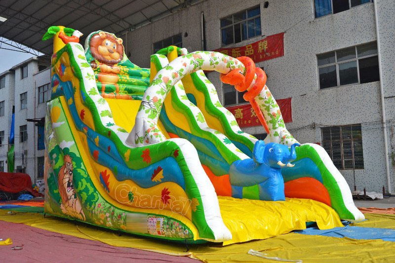 Peaceful Animals Slide Inflatable Slide for Kids Play (Chsl640)