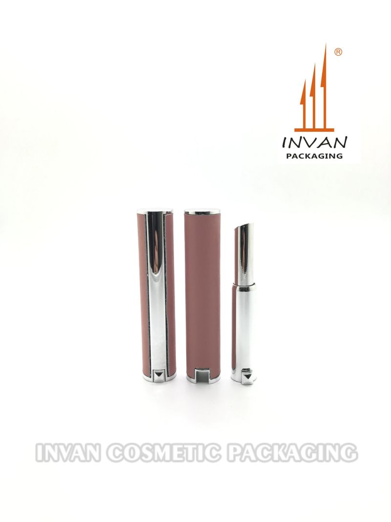 Luxury Leather Slim Lipstick Tube for Makeup Cosmetic Containers