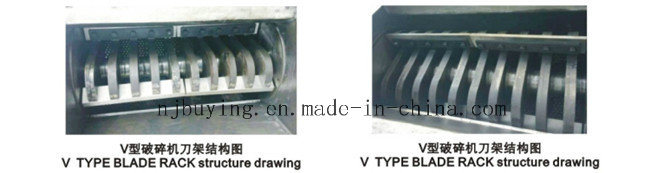 Plastic Bottle Shredder/Crusher/Grinder with Rotary Blads