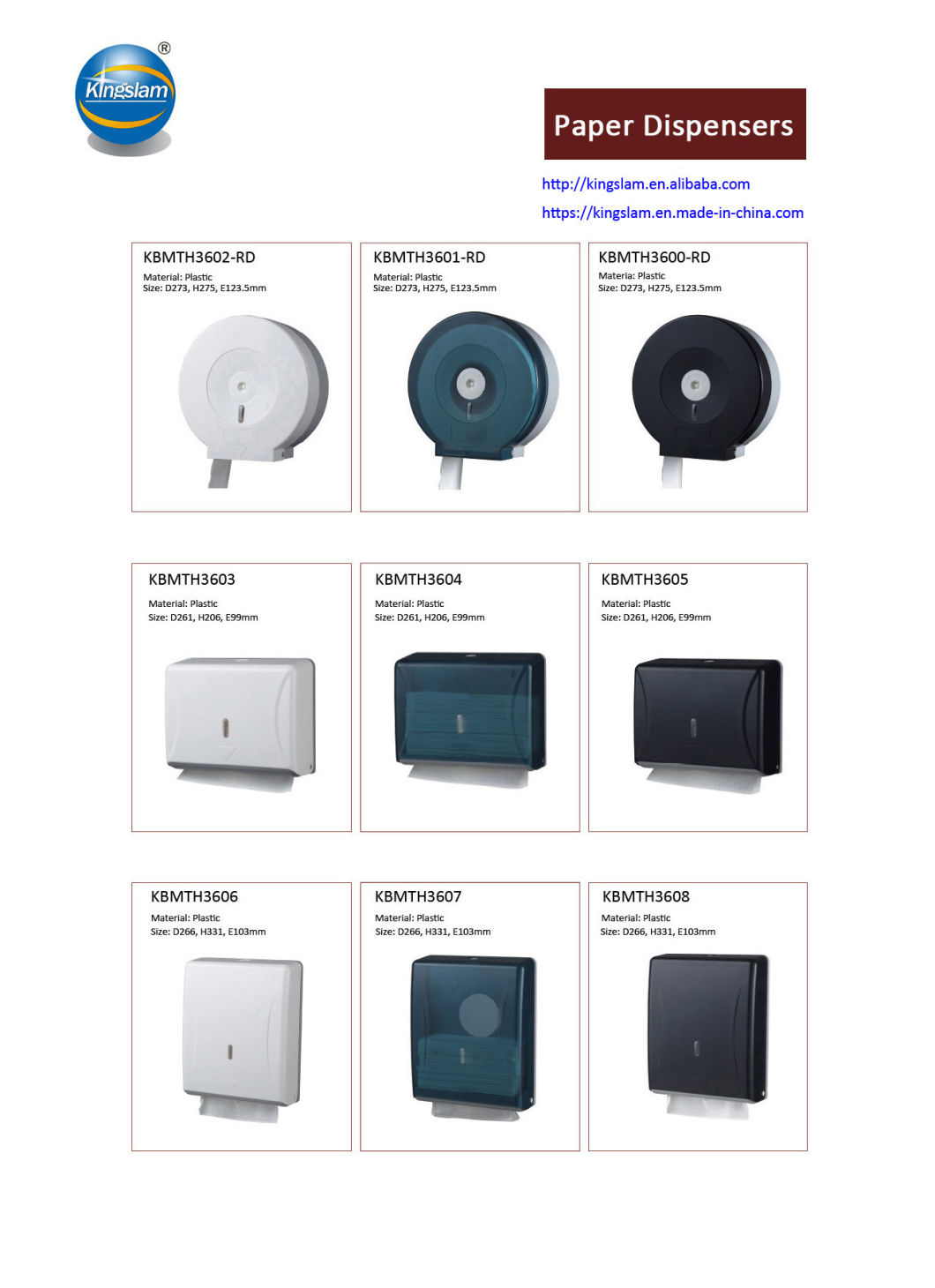 Bathroom Fittings Wall Mounted ABS Plastic Toilet Paper Dispenser