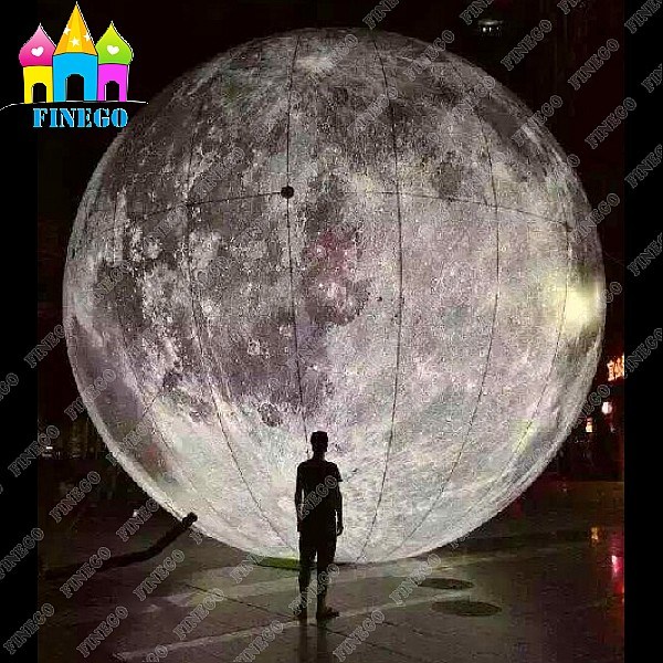 Advertising Outdoor Airblowing LED Moon Lighting Mars for Park Decoration