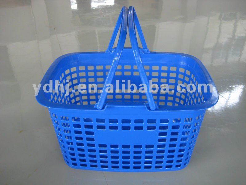 Zc-1 New PP Material Plastic Supermarket Hand Basket