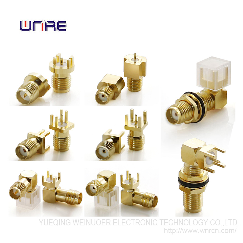 Wnre Straight Female Mini SMA Connector for PCB