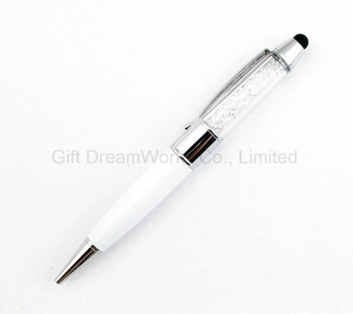 Crystal Pen and USB Flash Drive with Touch Style