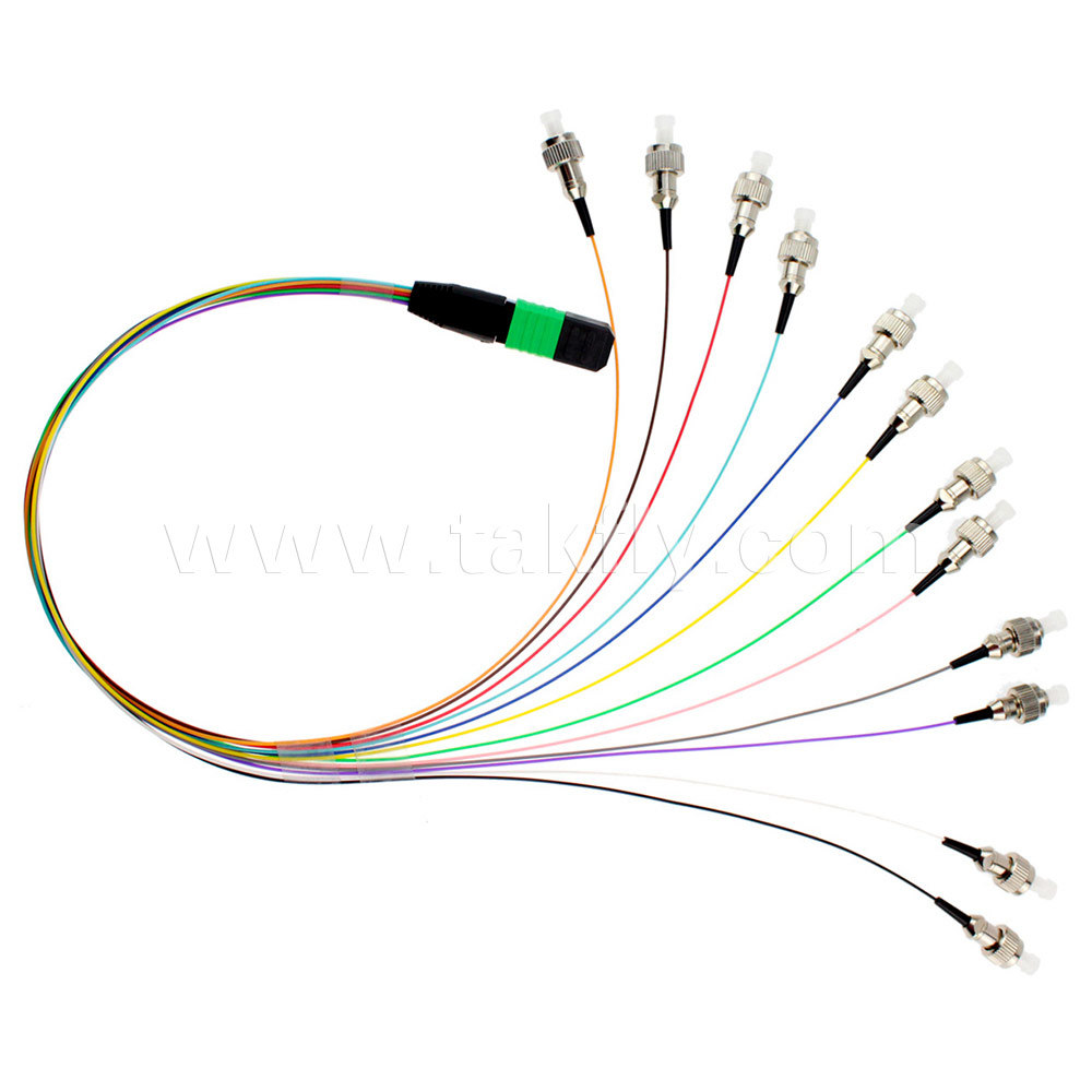 MPO/MTP 12 Fibers Hydra Cable Fiber Optic Patch Cord