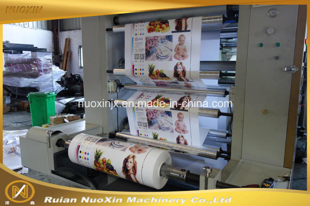 Nuoxin 4 Colour Plastic Film Flexography Printing Machine