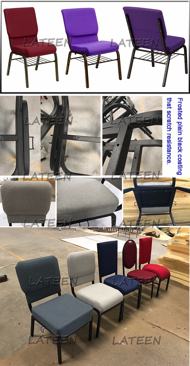 Factory Wholesale Metal Stackable Theater Conference Chairs (LT-M003)