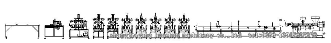 Hot Stamping Foil Machine for Stamping PS Moulding Profile