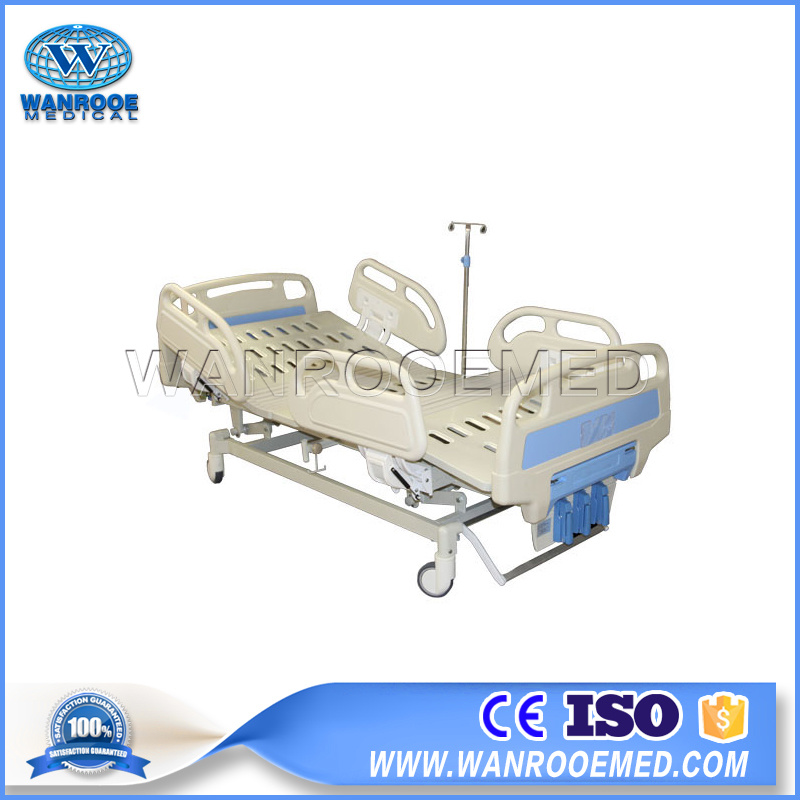 Bam300 Hospital Medical Manual Three Crank Surgical Nursing Patient Treatment Bed