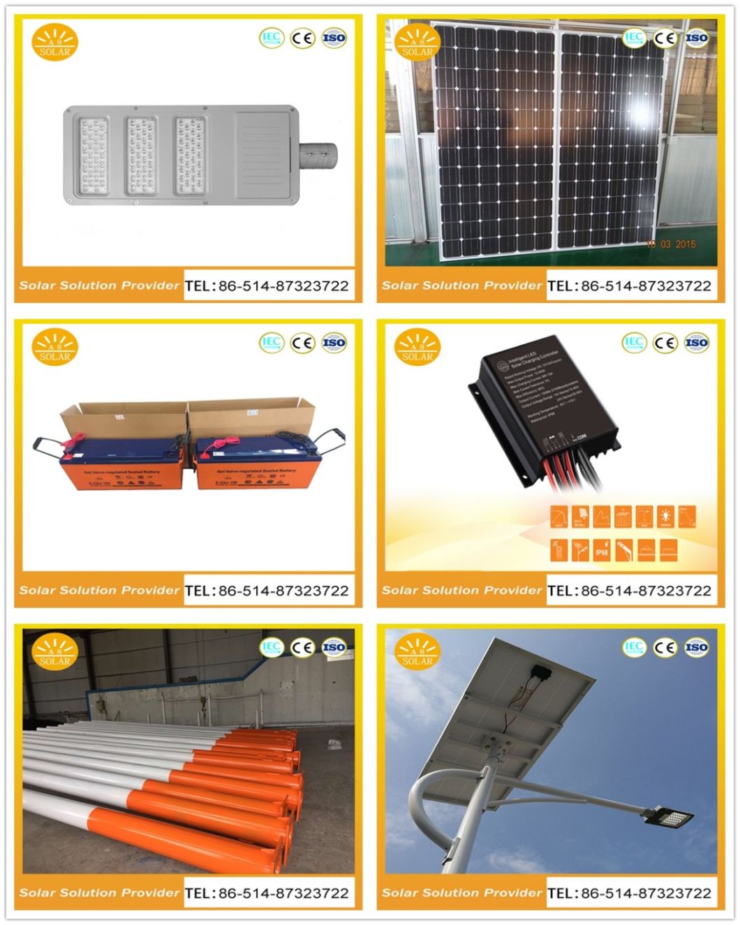 China Manufacturer Wholesale Good Reputation LED Street Light Solar