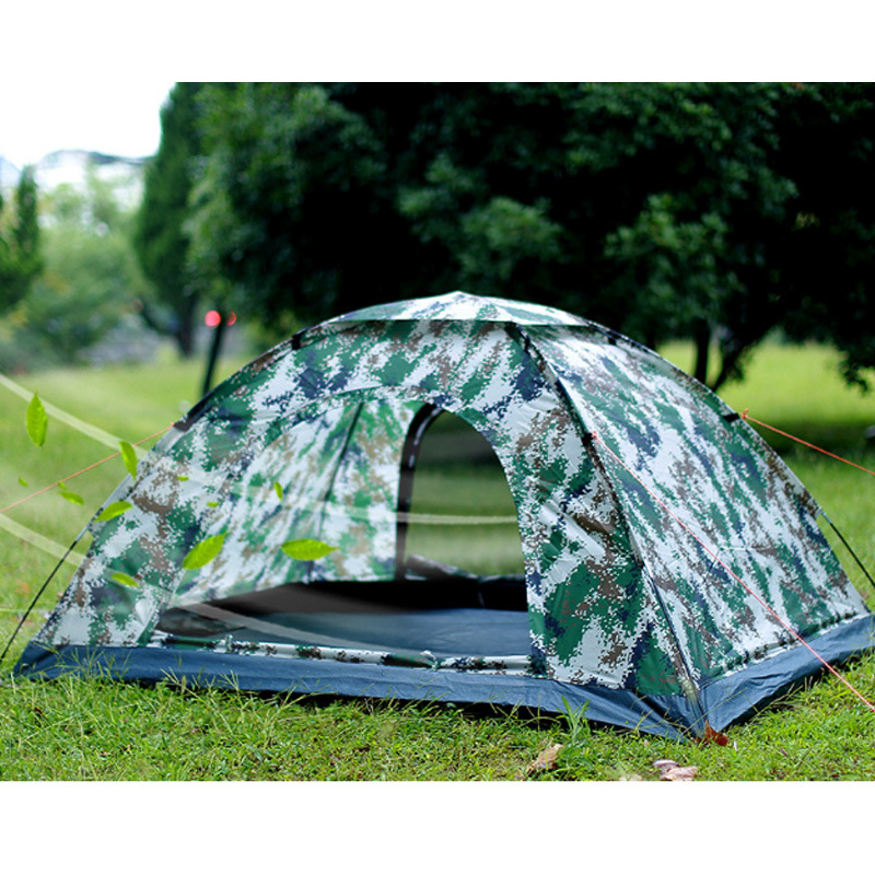 Camouflage Military 2 Person Tent 200*145*105cm Pop up Beach Camping Tents