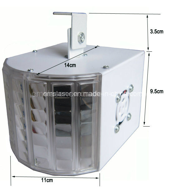 High Power DMX512 6*3W Mini LED Butterfly Stage Light LED Derby Light Rgbywp Mini LED Super Arrow Light