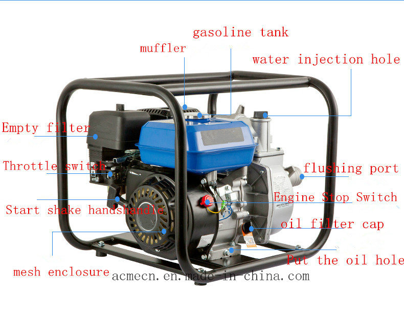 Agricultural Small Model Gasoline Engine Water Pump Diesel Mini Pump