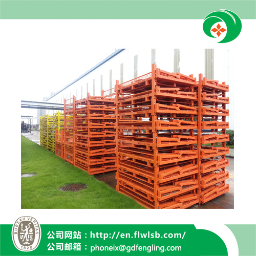 Steel Folding Logistics Cage for Transportation with Ce by Forkfit