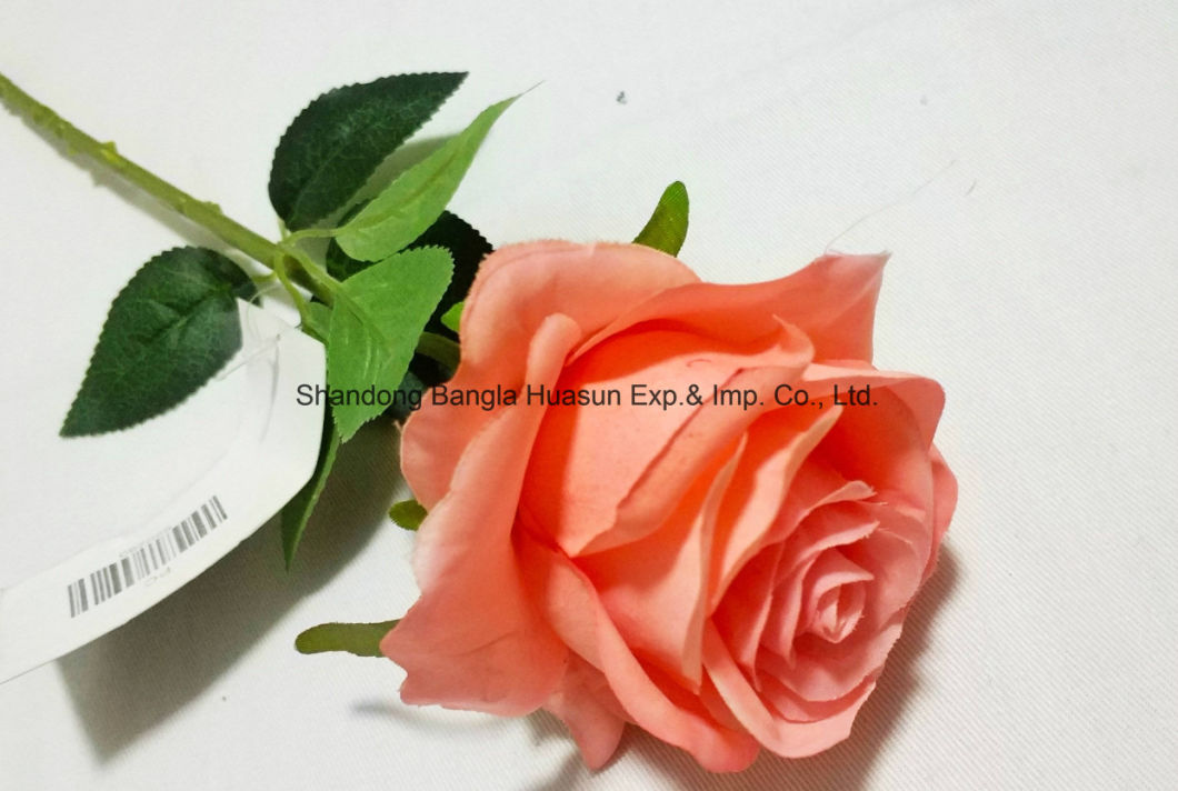 Artificial Plastic Silk Flower Single Rose