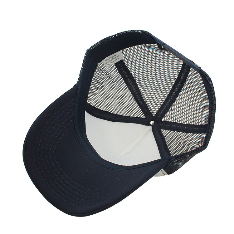 High Quality 100 Polyester Foam White Trucker Cap