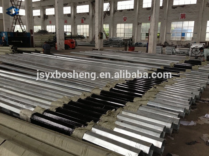 Delivery on Philippines Nea Galvanized Steel Pole