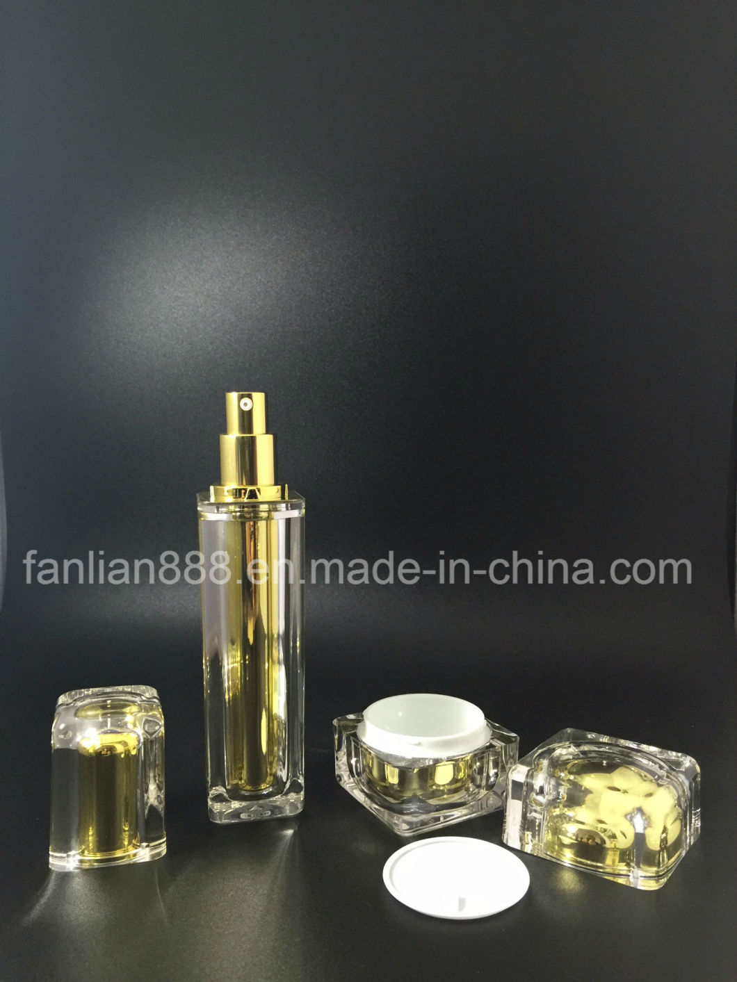 Acrylic Square Diamond Cosmetic Packaging Sets