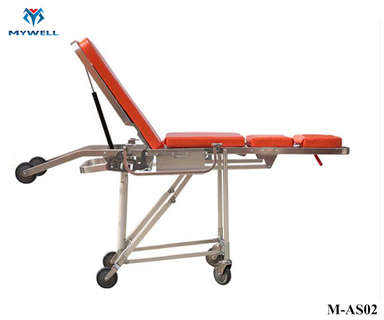 M-As02 High Quality Ambulance Chair Wheeled Type Stretcher