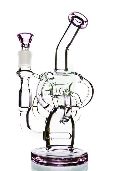 6 Arm Inline Perc Recycler Glass Pipe