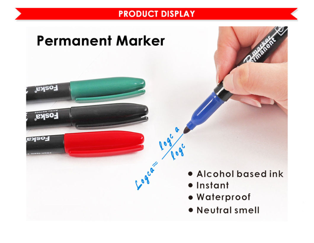 Foska Good Quality Non-Toxic Permanent Marker (MK7002)