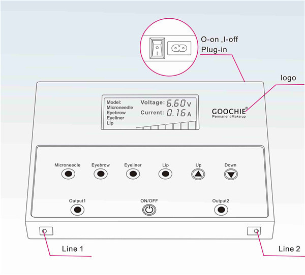 Goochie M8 Professional Permanent Â  Makeup Machinewith Ce Certification