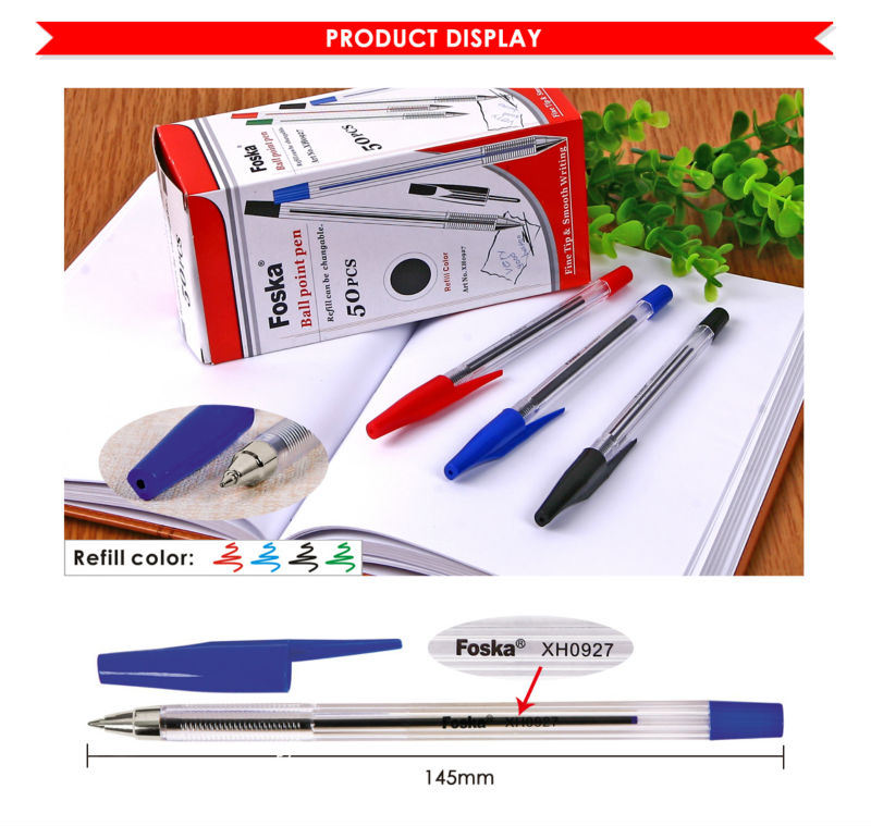 0.7mm Foska Cheap Ball Pen with 4 Color