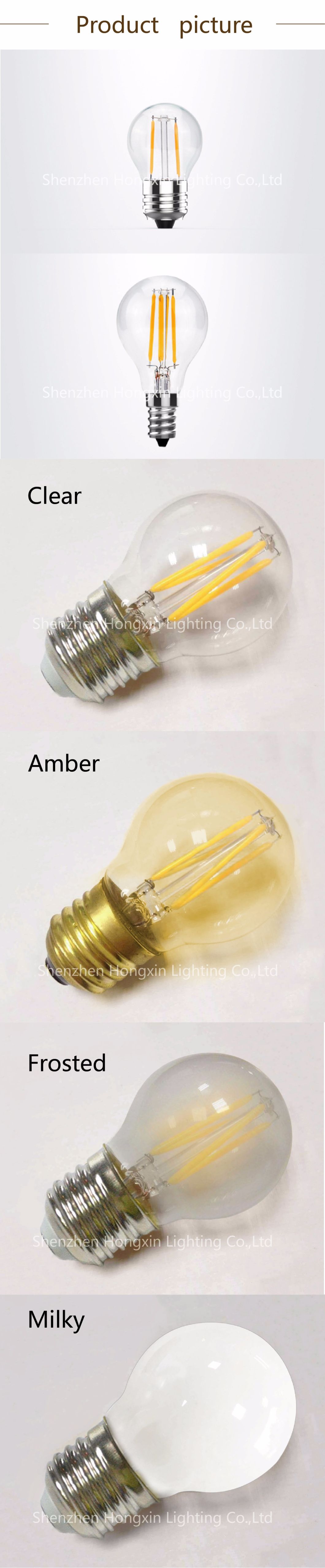 Mini Globe Ceramic G45 P45 LED Filament Light Bulb