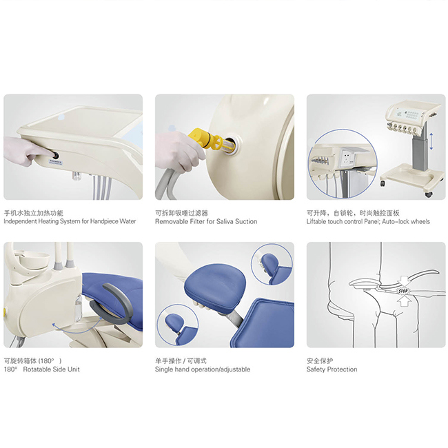 Widely Used Stomatologic Medical Equipment Dental Chair Treatment Unit