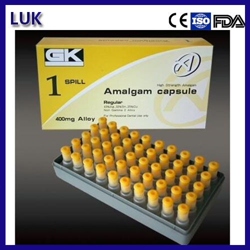 Hot Sale 600mg Gk Dental Amalgam Spill Capsules (CE & ISO)