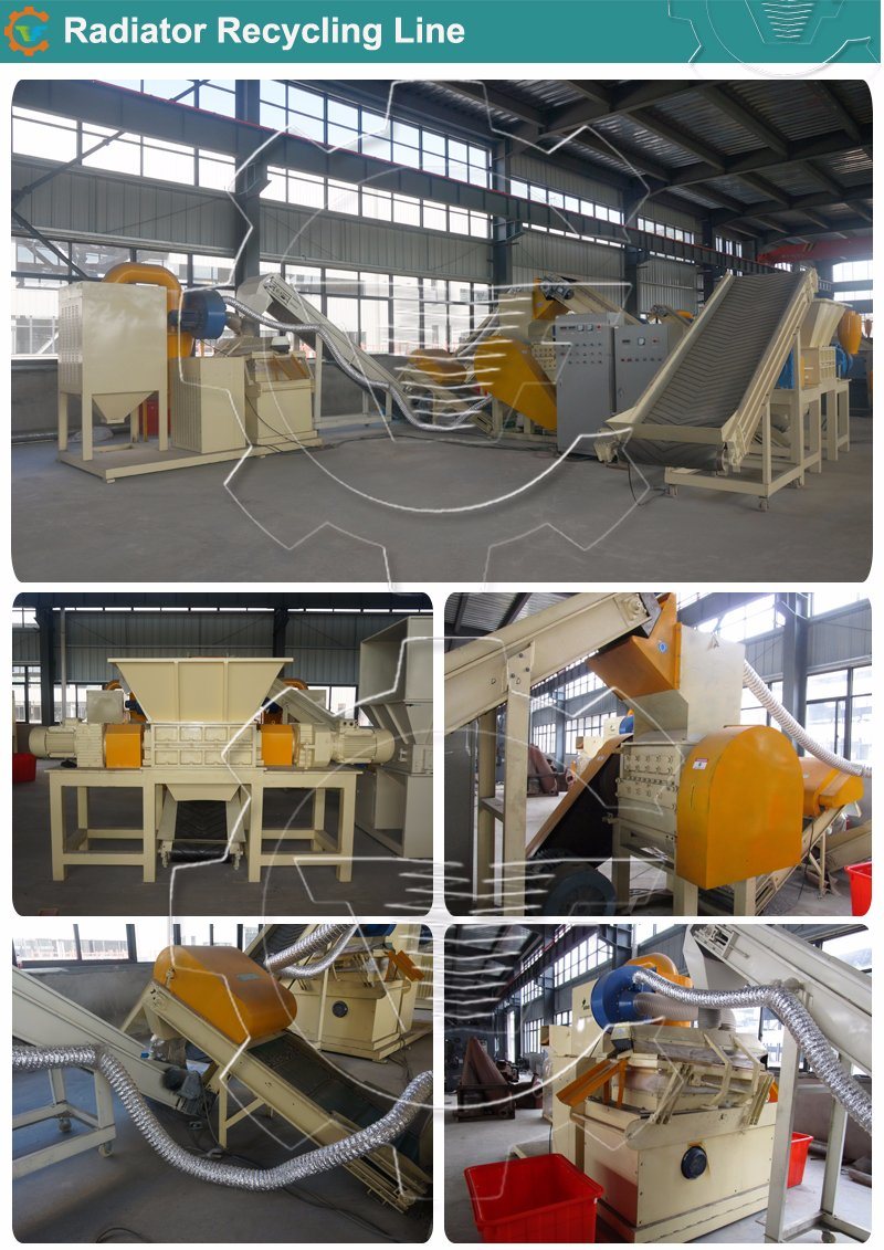 Single and Double Layer Scrap Radiator Recycling Machine